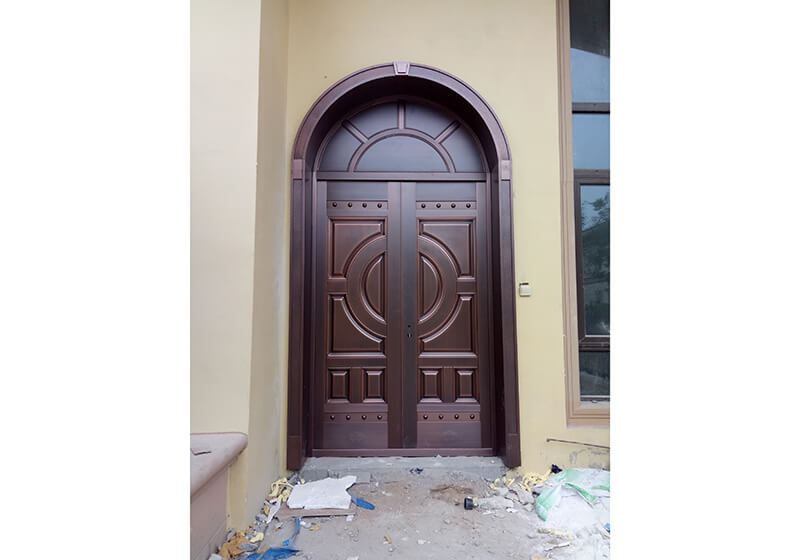 铜门安装案例